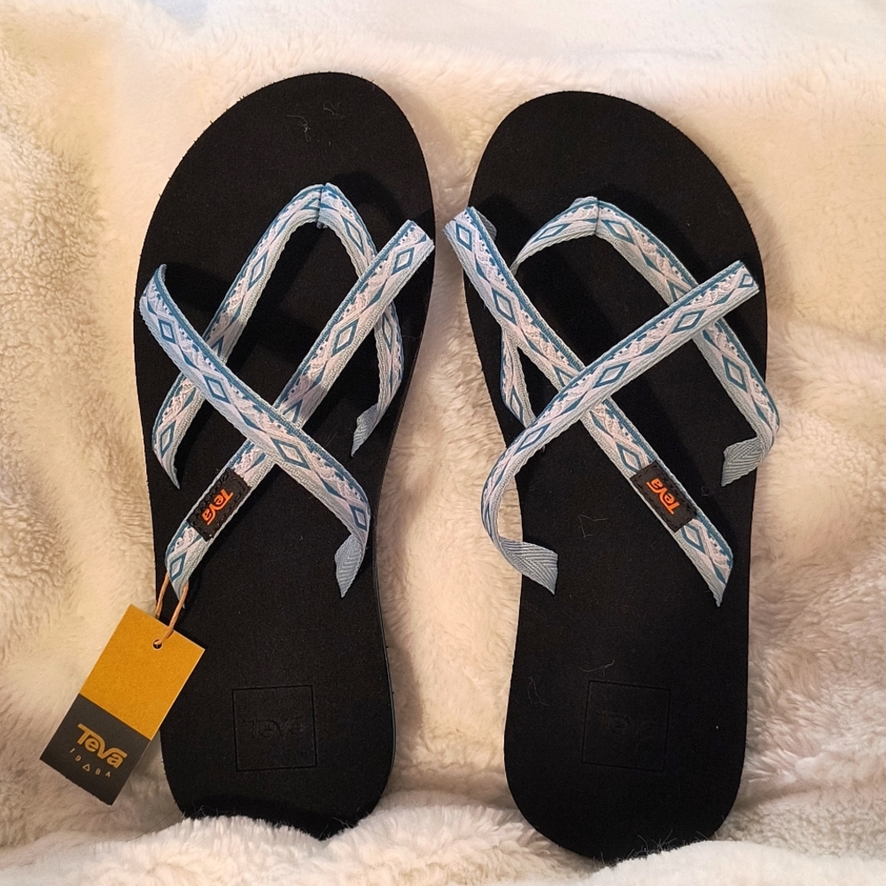 Size 9 Women's TEVA Blue & Gray Sandals